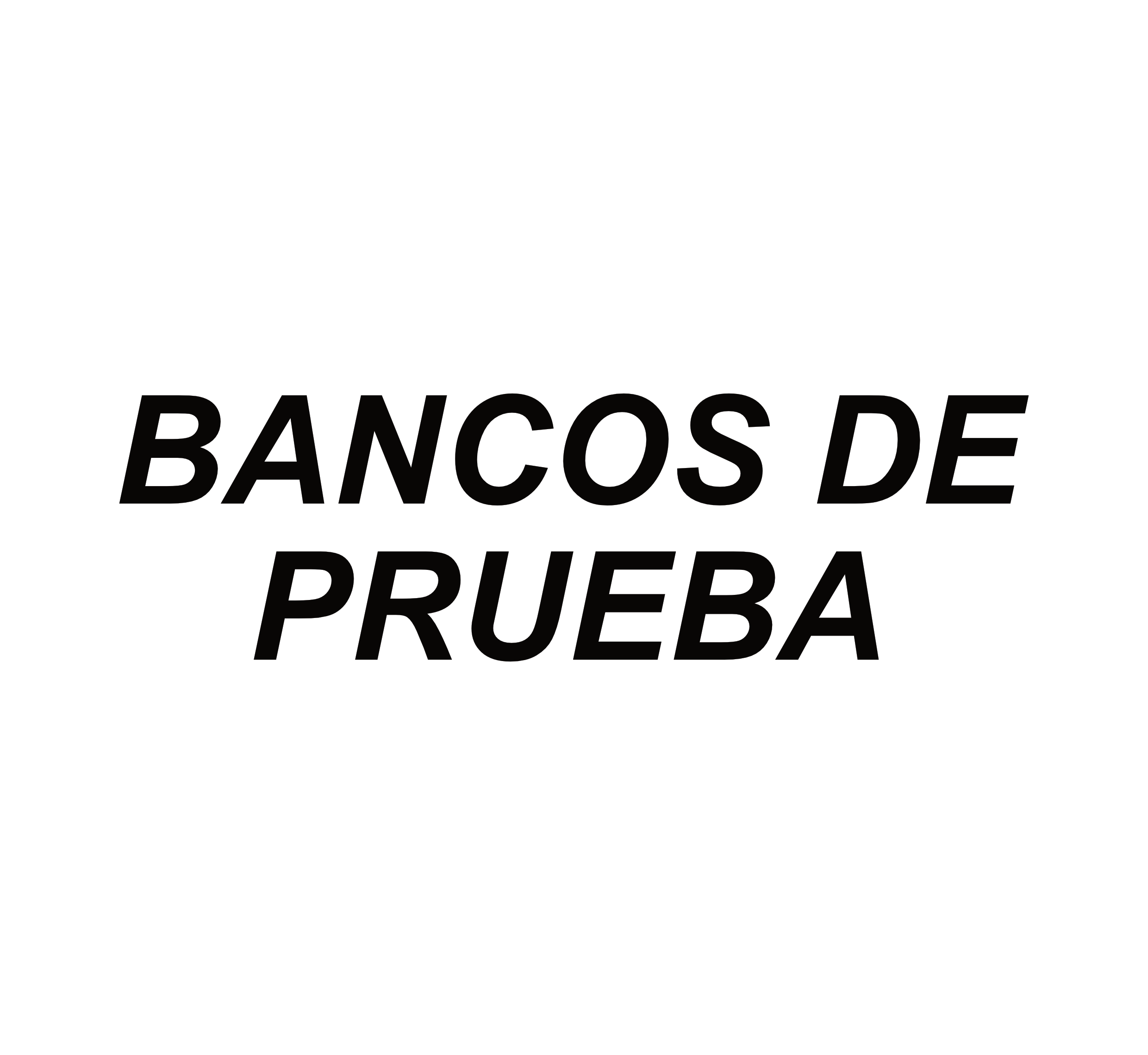 BANCOS DE PRUEBA